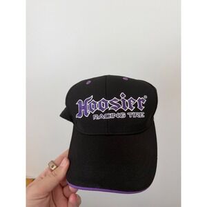 Hoosier Racing Tire Black & Purple Hat – Adjustable – Men's – Great Condition